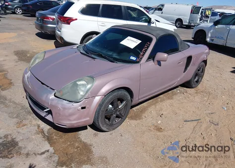 2001 Toyota Mr2 Spyder z USA, uszkodzony, nr VIN JTDFR320110038921